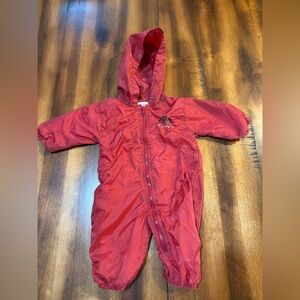 Arkansas Razorbacks Lined Infant Baby Bodysuit Warm Waterproof 6-9 Months; Flaws